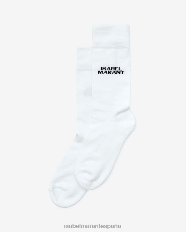 unisexo calcetines con logo dawi Isabel Marant blanco accesorio 8DHLP1242
