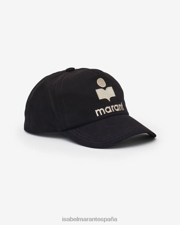 unisexo gorra con logo de Tyrony Isabel Marant negro/crudo accesorio 8DHLP1060