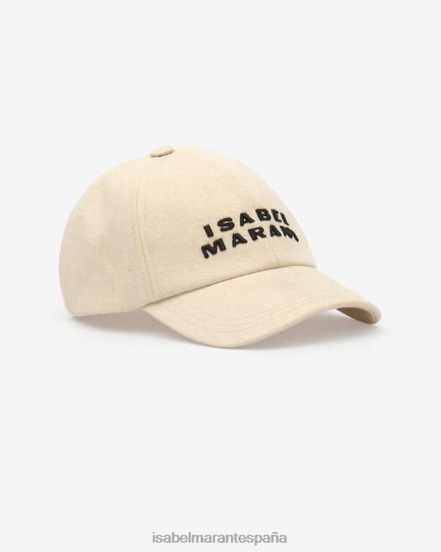 unisexo gorra con logo de tyron Isabel Marant crudo/negro accesorio 8DHLP1064