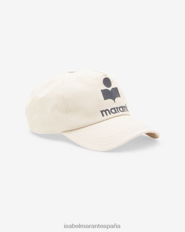unisexo gorra con logo de tyronyh Isabel Marant crudo/negro accesorio 8DHLP1051