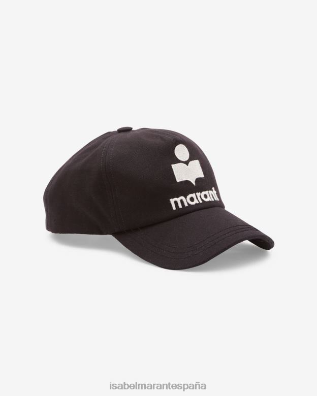 unisexo gorra con logo de tyronyh Isabel Marant negro/crudo accesorio 8DHLP1080