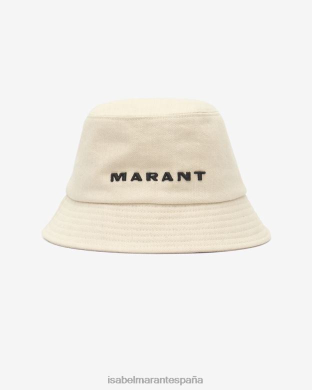 unisexo sombrero con logo haley Isabel Marant crudo/negro accesorio 8DHLP1067