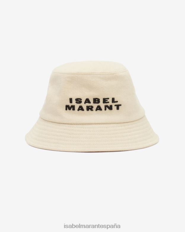 unisexo sombrero con logo haley Isabel Marant crudo/negro accesorio 8DHLP1068