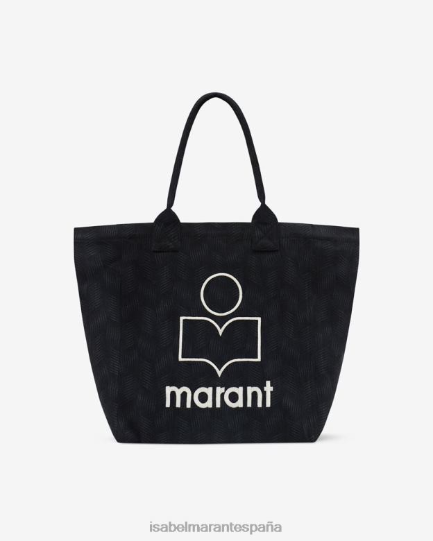 unisexo bolso shopper yenky con logo Isabel Marant negro descolorido accesorio 8DHLP959
