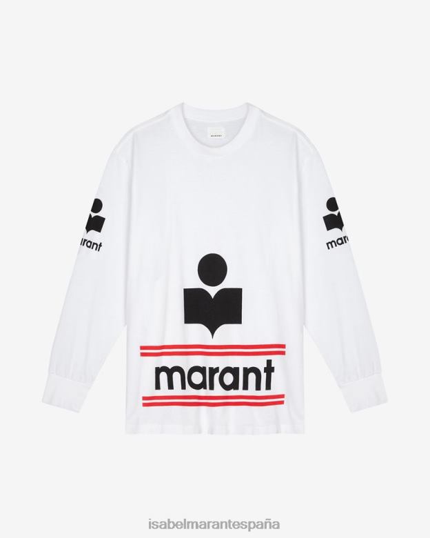 hombres camiseta de algodón gianni Isabel Marant blanco ropa 8DHLP1291