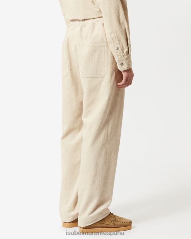 hombres pantalones de algodon railen Isabel Marant neutral ropa 8DHLP1411