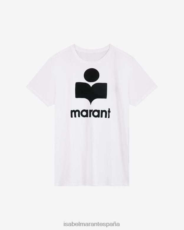 mujer camiseta con logo Isabel Marant blanco ropa 8DHLP429