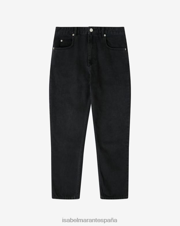 mujer jeans ajustados Isabel Marant negro descolorido ropa 8DHLP548